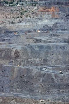 Iron ore opencast Stock Photos