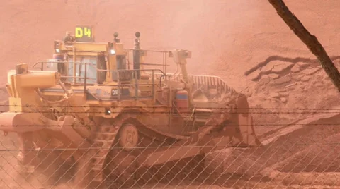 Iron Ore Tractor Stock Footage 35304400