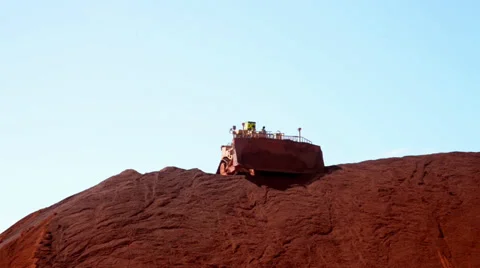 Iron Ore Tractor Stock Footage 35337731