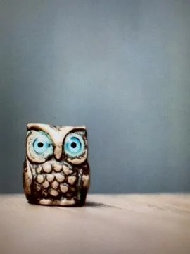 Iron owl Foto stock