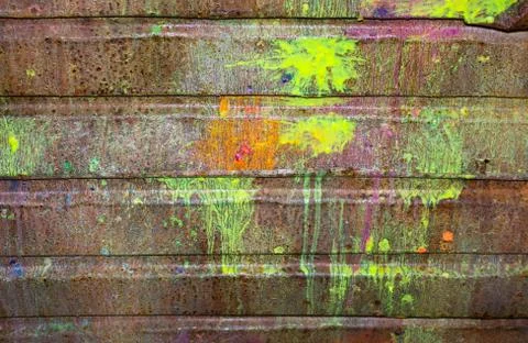 Iron in paint Foto stock