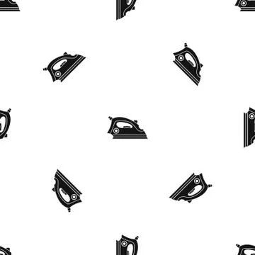 Iron pattern seamless black Stock Illustration