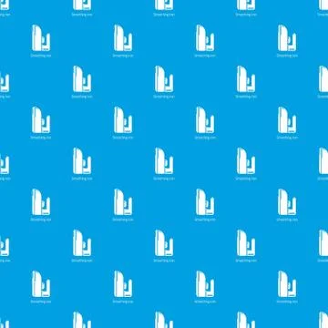 Iron pattern seamless blue イラスト素材