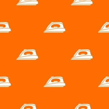 Iron pattern vector orange Stock Illustration