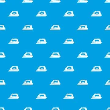 Iron pattern vector seamless blue Stockillustratie