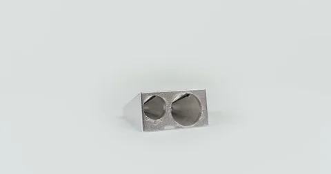 Iron pencil sharpener on white background isolated Stock Footage 98760137