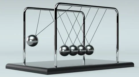 Iron  physics gravity balls modern Stock Illustration