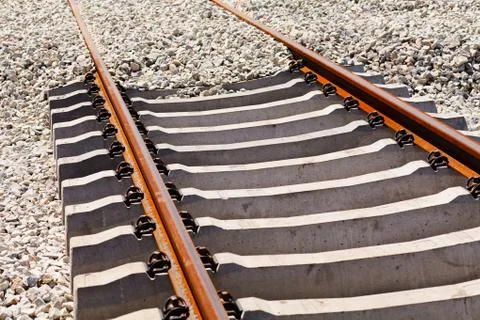 Iron rails Stock Photos