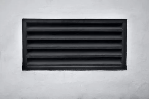 Iron rectangular ventilation grill Stock Photos