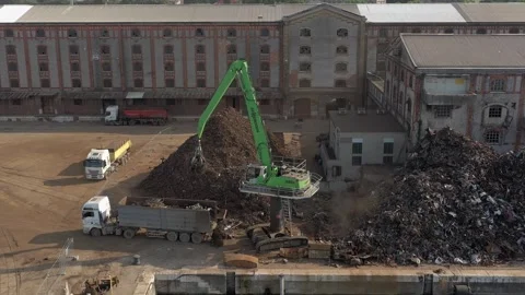 Iron recycling Stock Footage 245510803