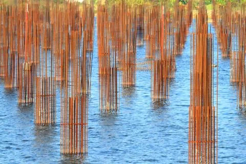 Iron rust  flood Stock Photos