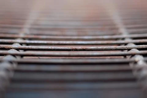Iron rusty grate closeup texture Stock Photos