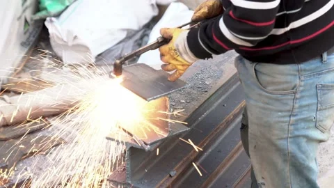 Iron sander machine and worker hand Stock Footage 157772146