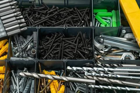 An iron screwdriver kit, tools Foto stock