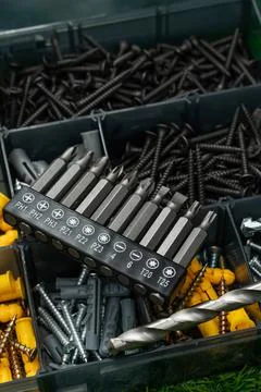 An iron screwdriver kit, tools Stock Photos
