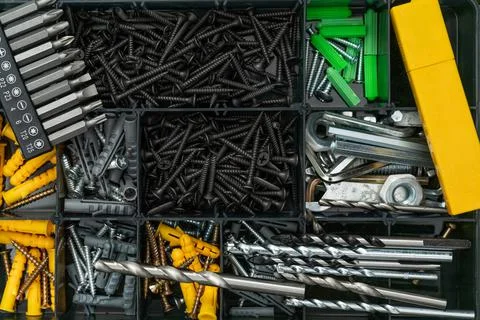 An iron screwdriver kit, tools Stock Photos