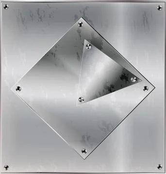 Iron sheet with holes Stock Illustration