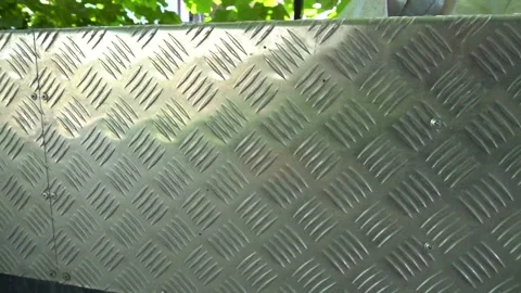 Iron Sheets on Car Trailer Video stock 159864721