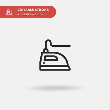 Iron Simple vector icon. Illustration symbol design template for web mobile U Stock Illustration