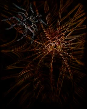 Iron spider web Stock Illustration