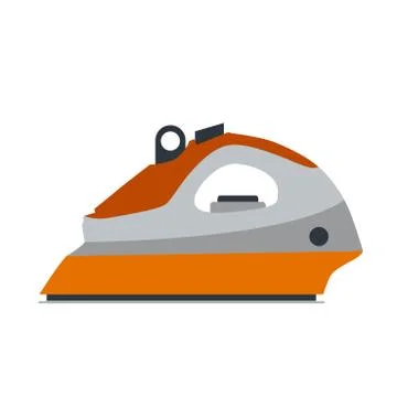 Iron steam icon laundry vector equipment illustration tool isolated clothing  Stock Illustration