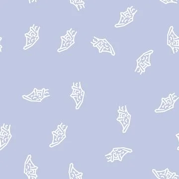 Iron stone wing line vector seamless pattern Stock Illustration