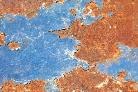 Iron surface rust. Rusty metal sheet, old grunge metal texture use for backgr Stock Photos
