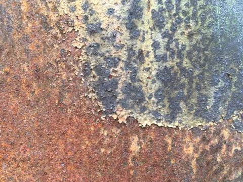 Iron surface rust. Rusty metal sheet, old grunge metal texture use for backgr Stock Photos