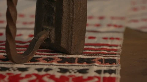 Iron on the table Stock-Footage 94724248