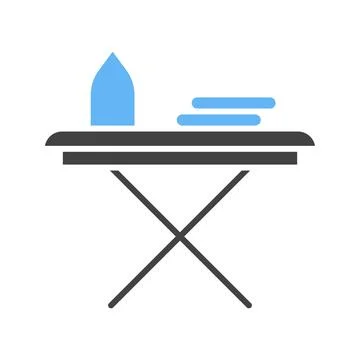 Iron Table icon vector image. Stock Illustration
