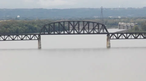 Iron Truss Bridge 2 Stock Footage 31906032