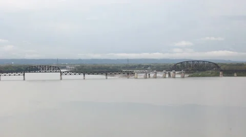 Iron Truss Bridge 3 Stock Footage 31906237