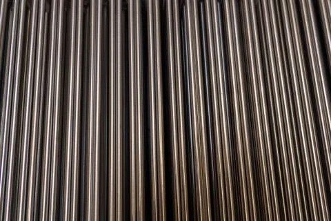 Iron tubes, background Stock Photos