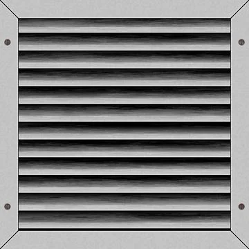 Iron ventilation hatch background. Venting metal jalousie manhole texture. .. Stock Illustration