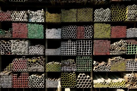 Iron warehouse Stock Photos