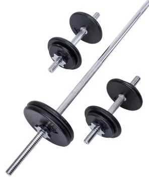 Iron Weights Set Stock Photos