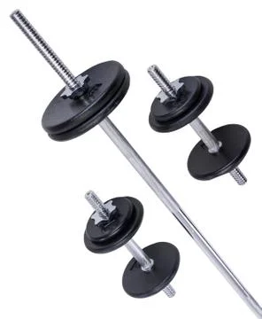 Iron Weights Set Stock Photos