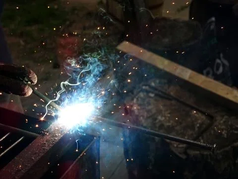 Iron welding Stock Photos