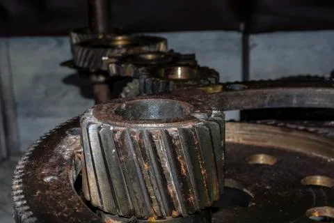 Iron wheels Stock Photos