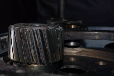 Iron wheels Stock Photos