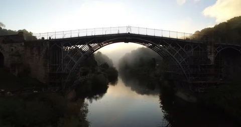 Ironbridge Gorge Above the River 2 Stock Footage 104493953