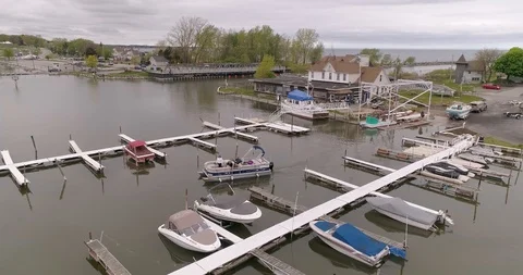 Irondequoit Marina 05 库存影片 90350932