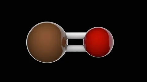 Iron(II) oxide. FeO. Seamless loop. RGB + Alpha (Transparent) channel Stock Footage 154230731