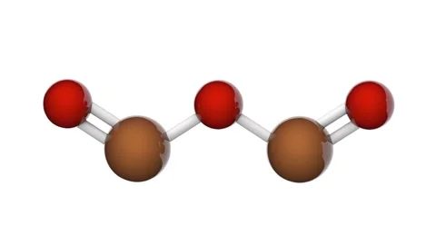 Iron(III) oxide. Fe2O3. Seamless loop. White background Stock Footage 154230703