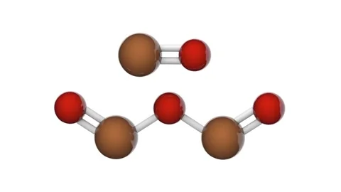 Iron(II,III) oxide. Fe3O4. Seamless loop. White background Stock Footage 154230716