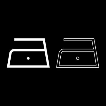 Ironing is allowed low slow temperature to one hundred and ten 110 degrees Cl Stock Illustration