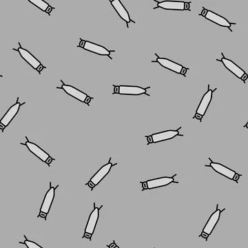 Ironing board clothes care vector seamless pattern Stock Illustration