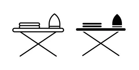 Ironing board icon vector art Illustrations Stock Illustration