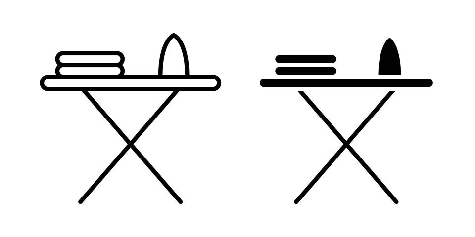Ironing board icon vector design illustrations Stock Illustration