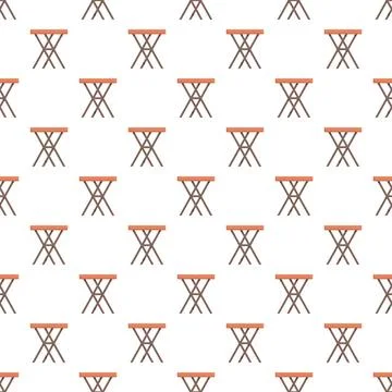 Ironing board pattern creating a repeating textile background Stock Illustration